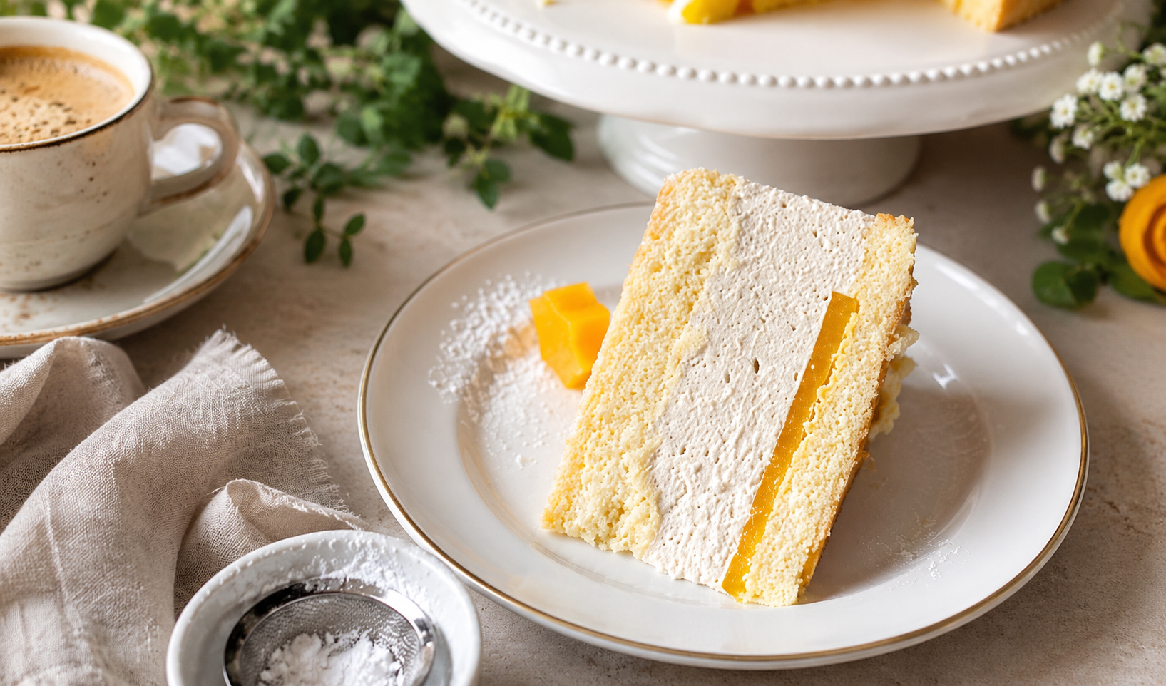 Spekulatius – Käsesahnetorte mit Orange