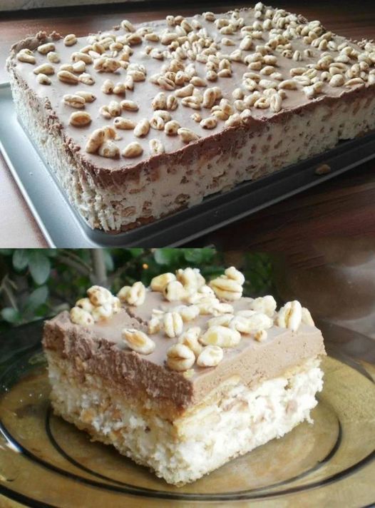 Kinder Kuchen mit Butterkeksen, ohne Backen