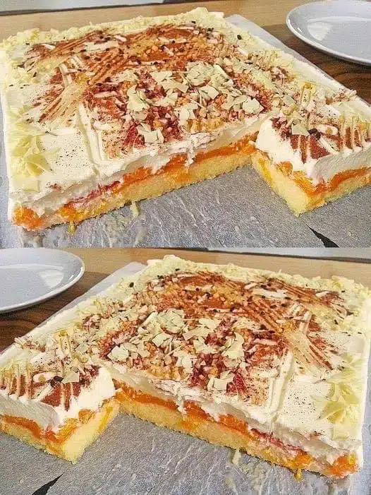 Biskuit Mandarinenkuchen vom Blech
