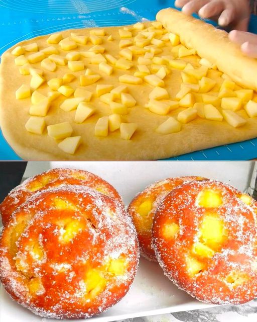 Jedes stück schmilzt im Mund,Apfelschnecken mit Zimtzucker wie aus der Bäckerei