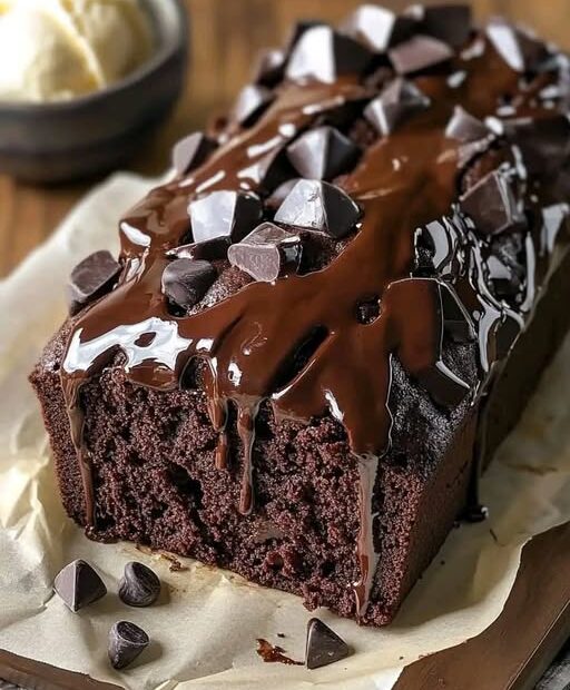 Hot Fudge Brownie Bread auf Deutsch