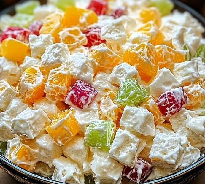 Ambrosia-Salat mit Ananas und Kokos“, „Klassischer Fruchtsalat Rezept