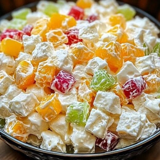 Ambrosia-Salat mit Ananas und Kokos“, „Klassischer Fruchtsalat Rezept