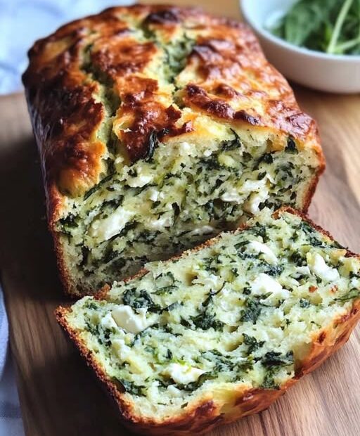 Spinat-Feta-Brot