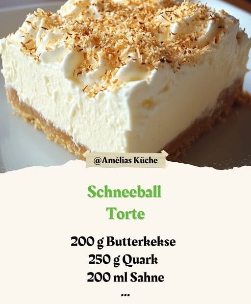 Schneeball Torte