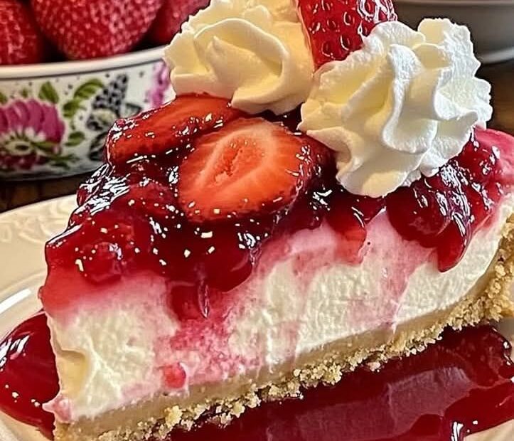 **Erdbeer-Swirl-Käsekuchen**