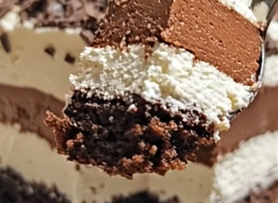 Triple Chocolate Mousse Cake 3 574x1024 1