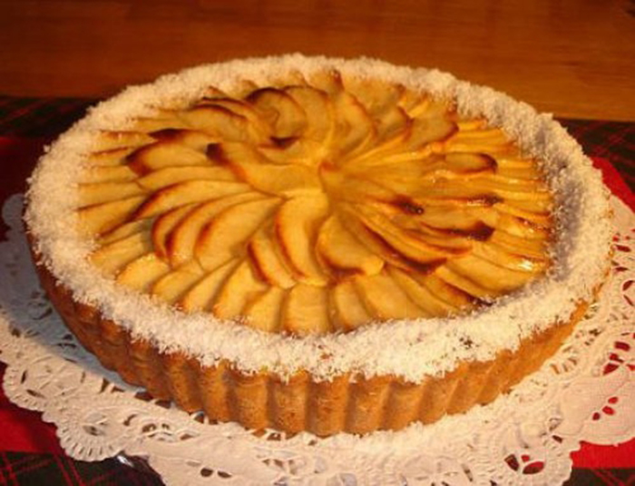 tarta de manzana con crema pastelera 2