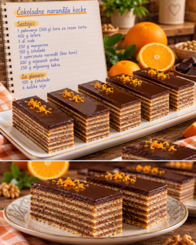 Čokoladne narandža kocke – savršeno kremaste rozen štanglice koje se tope u ustima!