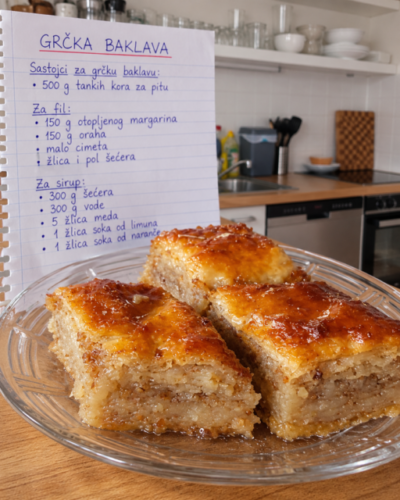 GRČKA BAKLAVA – Sočna, mirisna i neodoljivo ukusna!