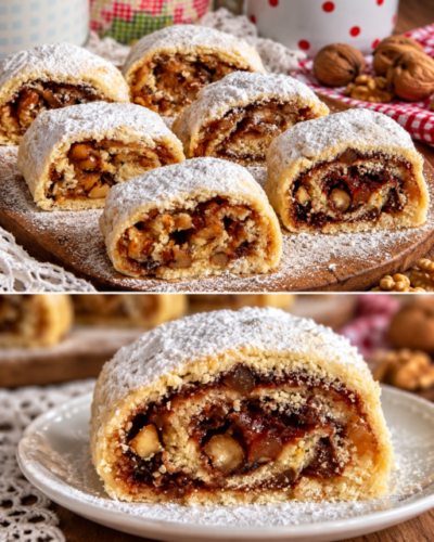 Hvarski suhi kolačići – tradicionalne roladice s orasima i marmeladom