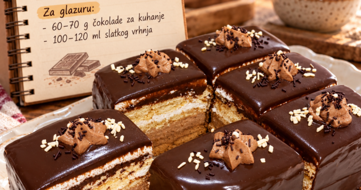 Kolač bez pečenja gotov za 15 minuta 🍫