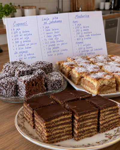 🍰 3 DOMAĆA KOLAČA KOJA NIKAD NE IZLAZE IZ MODE ❤️