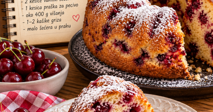 Kuglof sa višnjama recept iz prve ruke